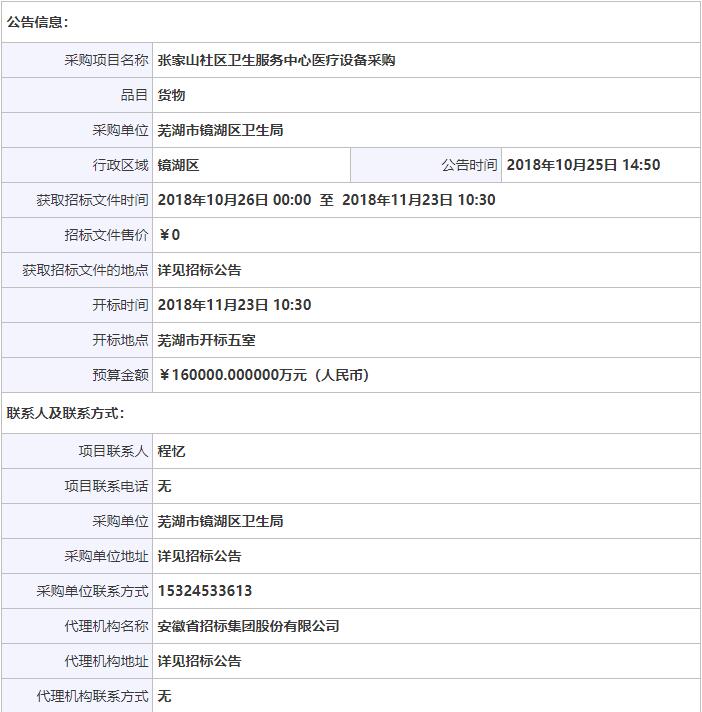 张家山超声骨密度仪招标公告医疗设备采购招标公告